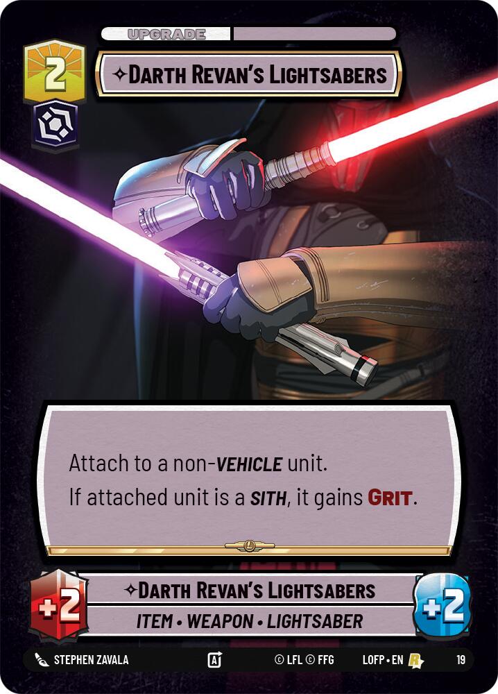 Darth Revan's Lightsabers (19) (19) [Organized Play Promos] | Shuffle n Cut Hobbies & Games