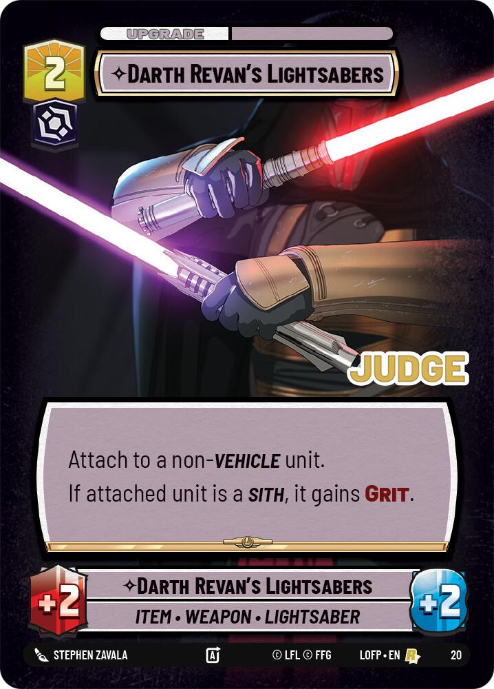 Darth Revan's Lightsabers (20) (20) [Judge Promos] | Shuffle n Cut Hobbies & Games