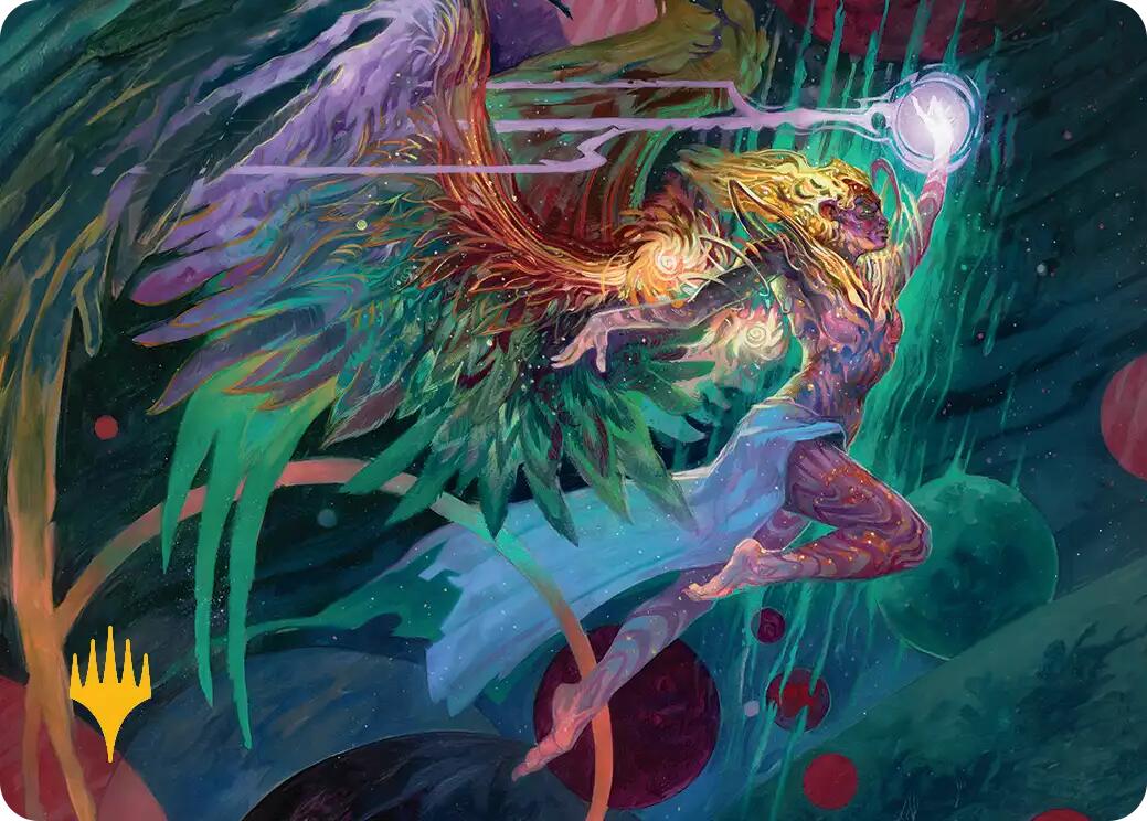 Exalted Sunborn Art Card (Gold-Stamped Signature) [Edge of Eternities Art Series] | Shuffle n Cut Hobbies & Games