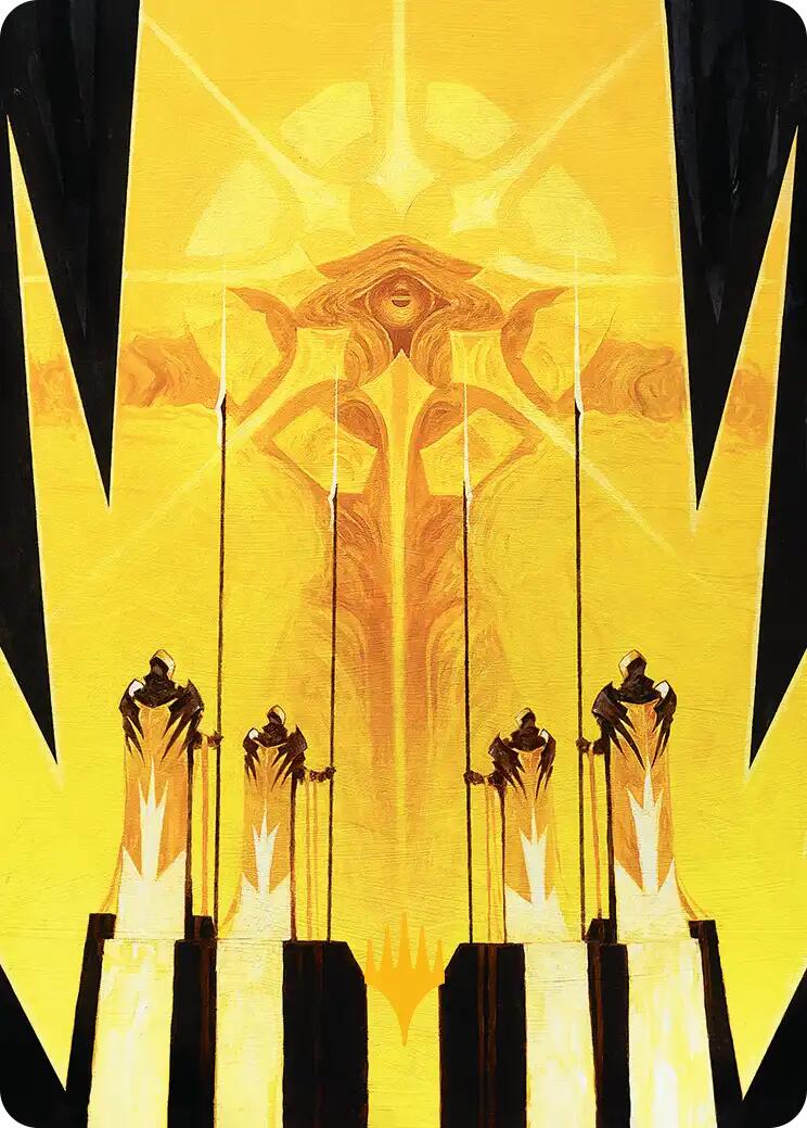 Hardlight Containment Art Card (Gold-Stamped Planeswalker Symbol) [Edge of Eternities Art Series] | Shuffle n Cut Hobbies & Games
