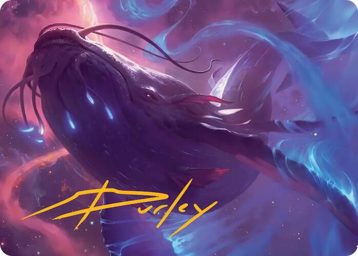 Starbreach Whale Art Card (Gold-Stamped Signature) [Edge of Eternities Art Series] | Shuffle n Cut Hobbies & Games