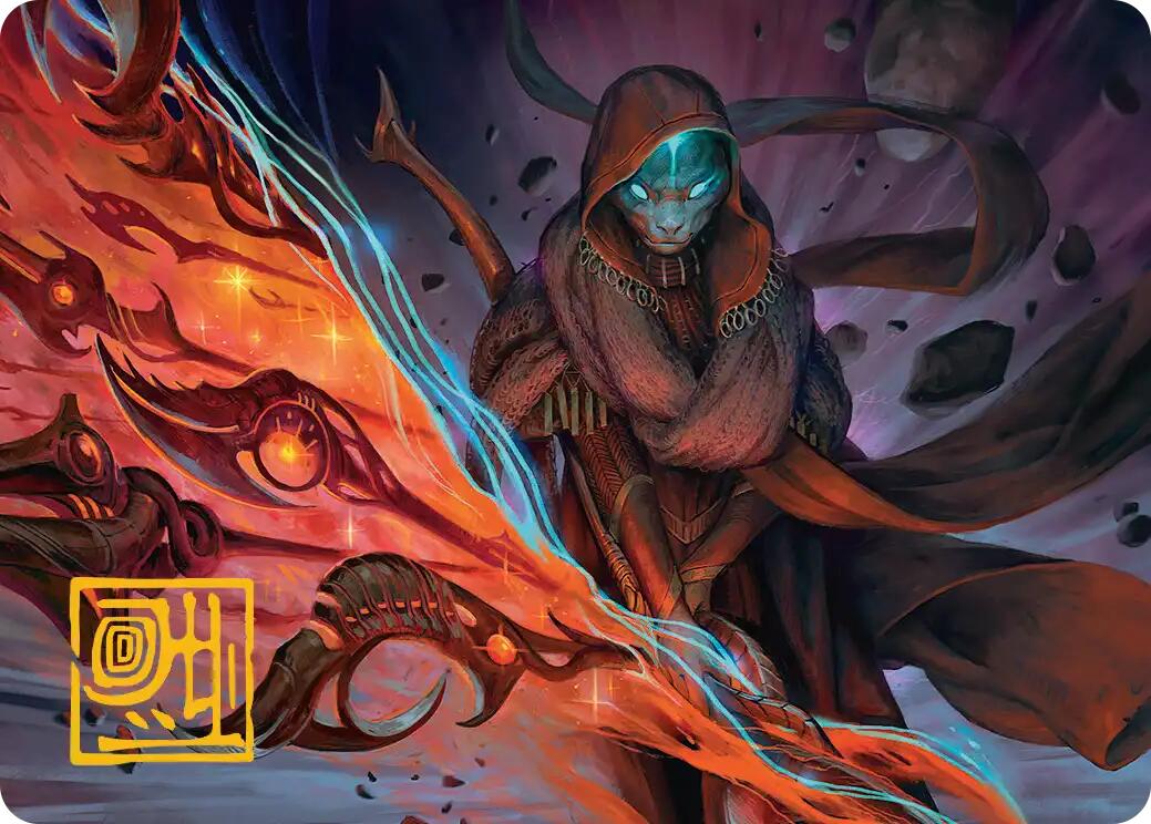 Weftstalker Ardent Art Card (Gold-Stamped Signature) [Edge of Eternities Art Series] | Shuffle n Cut Hobbies & Games