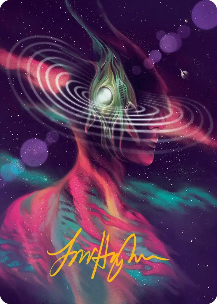 Terrasymbiosis Art Card (Gold-Stamped Signature) [Edge of Eternities Art Series] | Shuffle n Cut Hobbies & Games