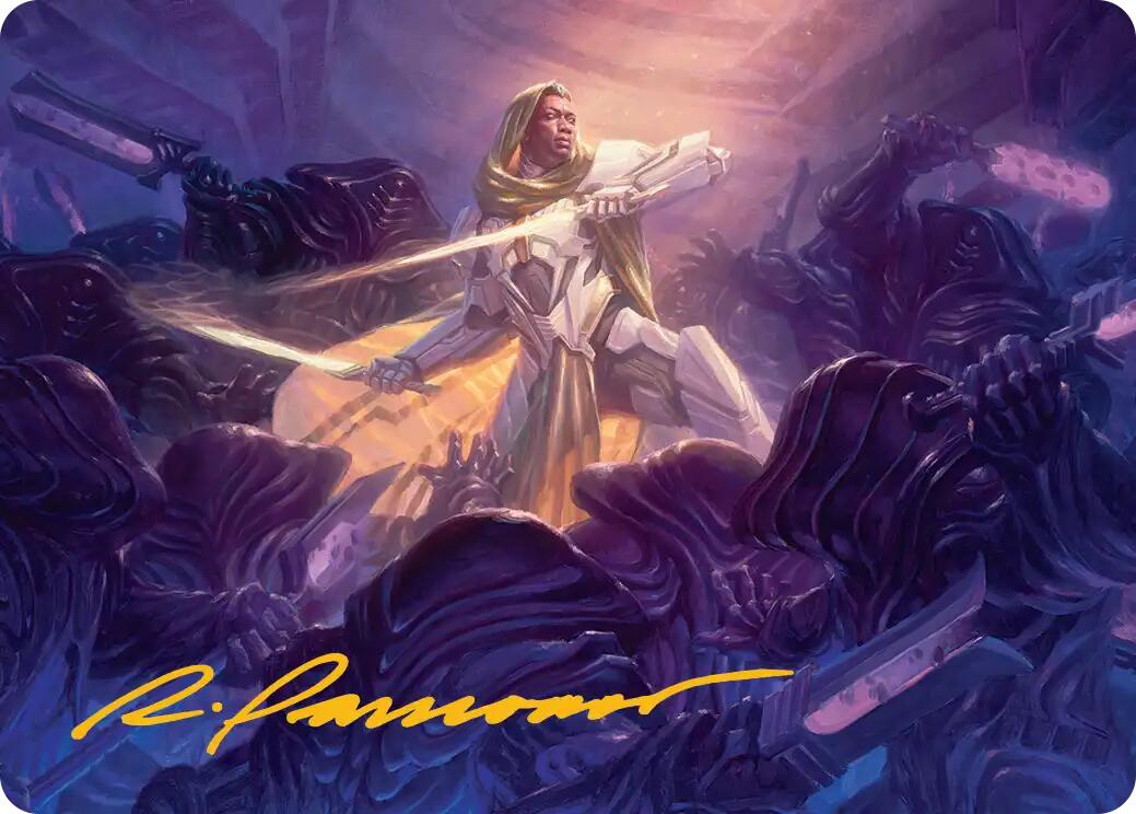 Syr Vondam, Sunstar Exemplar Art Card (Gold-Stamped Signature) [Edge of Eternities Art Series] | Shuffle n Cut Hobbies & Games