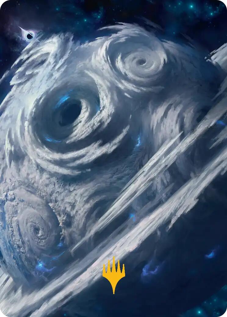 Uthros, Titanic Godcore Art Card (Gold-Stamped Planeswalker Symbol) [Edge of Eternities Art Series] | Shuffle n Cut Hobbies & Games