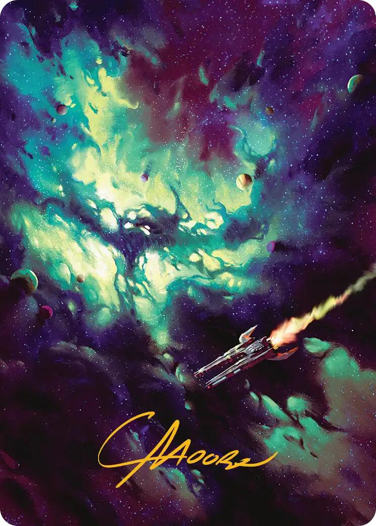 Blinkmoth Nexus Art Card (Gold-Stamped Signature) [Edge of Eternities Art Series] | Shuffle n Cut Hobbies & Games