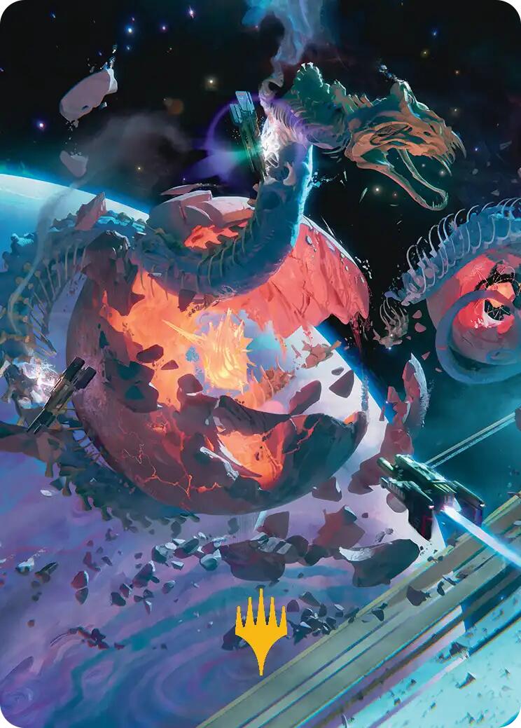 Scavenger Grounds Art Card (47/54) (Gold-Stamped Planeswalker Symbol) [Edge of Eternities Art Series] | Shuffle n Cut Hobbies & Games