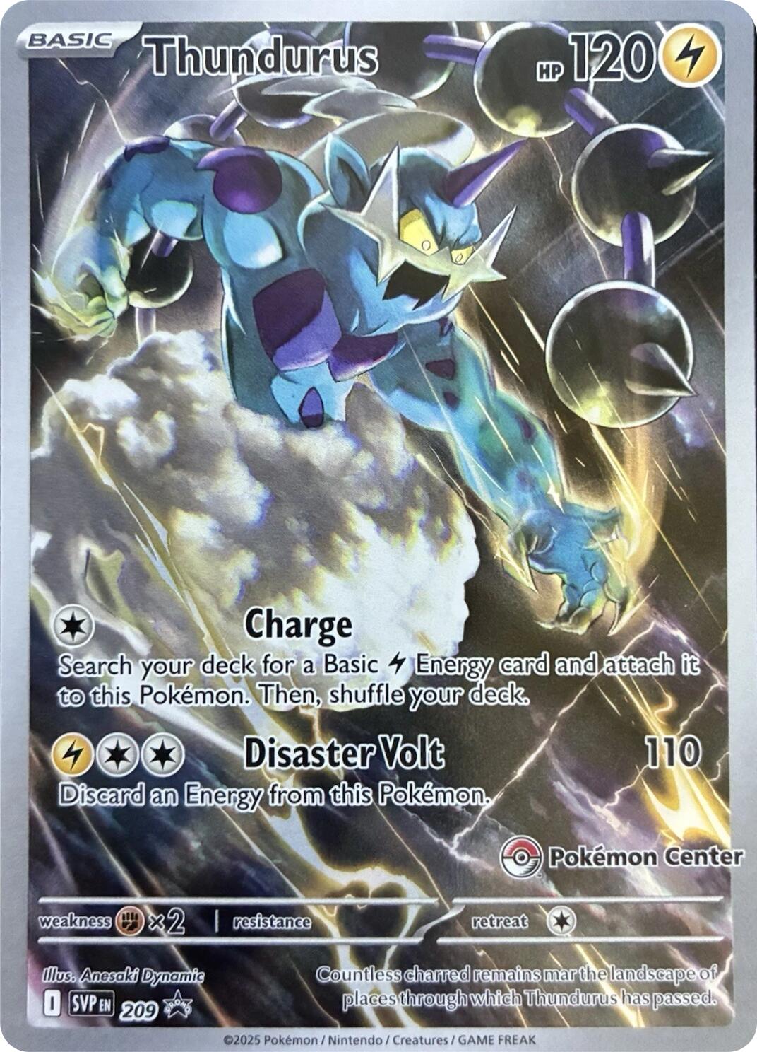 Thundurus (209) (Pokemon Center Exclusive) [Scarlet & Violet: Black Star Promos] | Shuffle n Cut Hobbies & Games