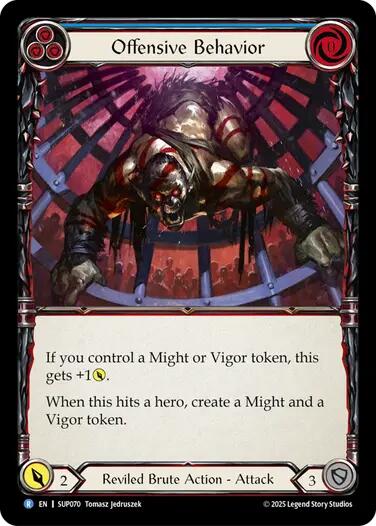 Offensive Behavior [SUP070] (Super Slam)  Rainbow Foil | Shuffle n Cut Hobbies & Games