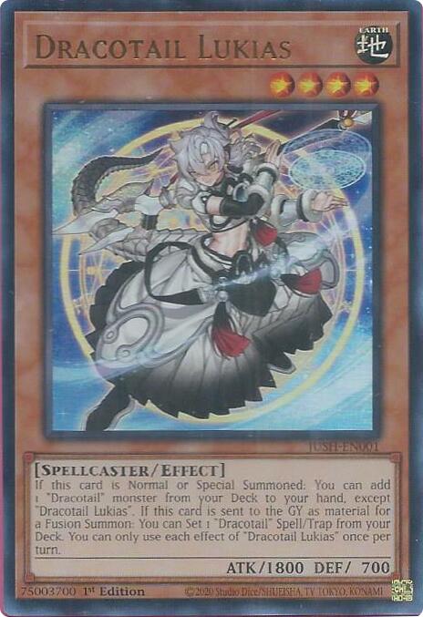 Dracotail Lukias [JUSH-EN001] Ultra Rare | Shuffle n Cut Hobbies & Games