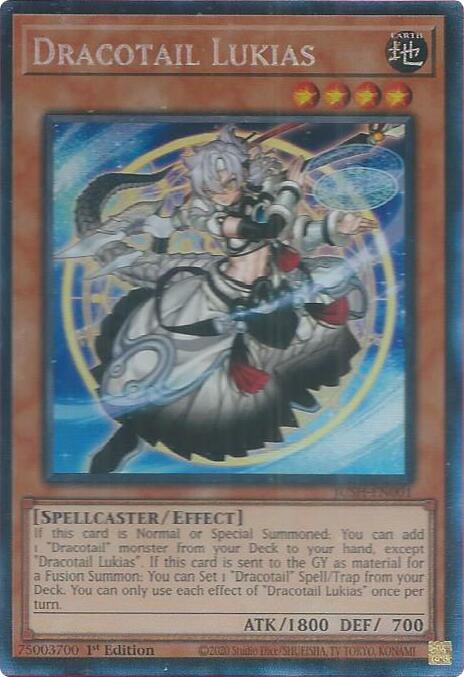 Dracotail Lukias (CR) [JUSH-EN001] Collector's Rare | Shuffle n Cut Hobbies & Games