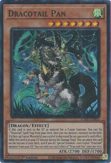 Dracotail Pan (Super Rare) [JUSH-EN003] Super Rare | Shuffle n Cut Hobbies & Games