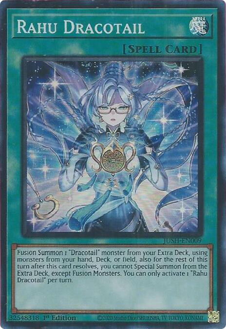 Rahu Dracotail [JUSH-EN009] Super Rare | Shuffle n Cut Hobbies & Games