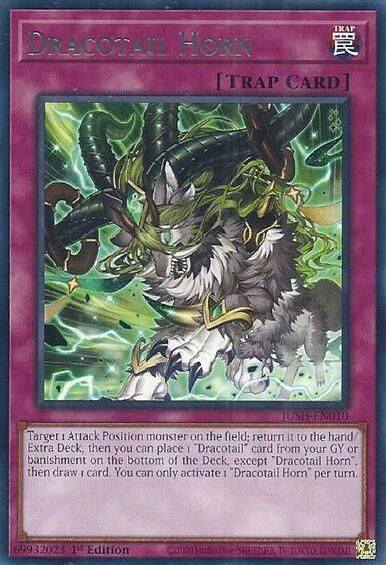 Dracotail Horn [JUSH-EN010] Rare | Shuffle n Cut Hobbies & Games