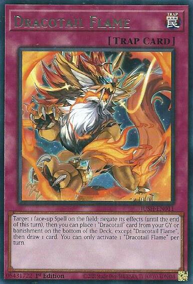 Dracotail Flame [JUSH-EN011] Rare | Shuffle n Cut Hobbies & Games