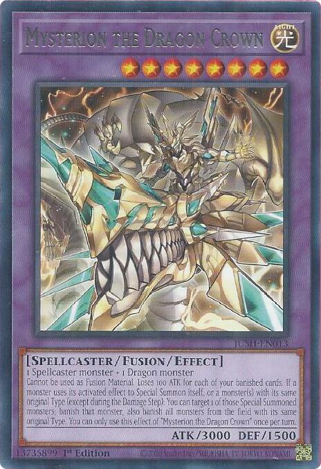 Mysterion the Dragon Crown [JUSH-EN013] Rare | Shuffle n Cut Hobbies & Games