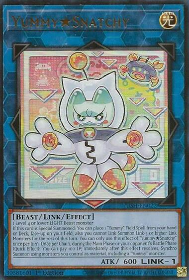 YummySnatchy [JUSH-EN022] Ultra Rare | Shuffle n Cut Hobbies & Games