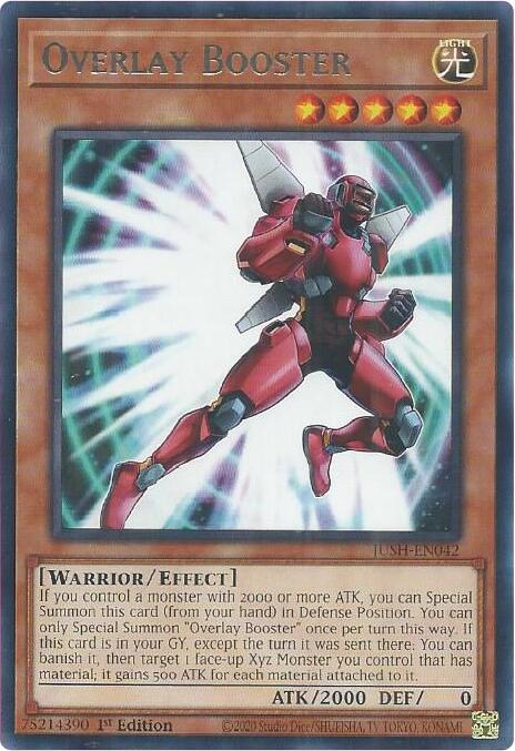 Overlay Booster [JUSH-EN042] Rare | Shuffle n Cut Hobbies & Games