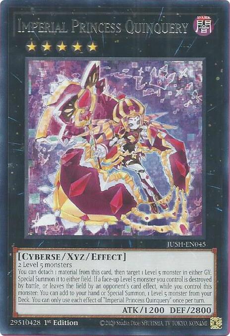 Imperial Princess Quinquery [JUSH-EN045] Rare | Shuffle n Cut Hobbies & Games