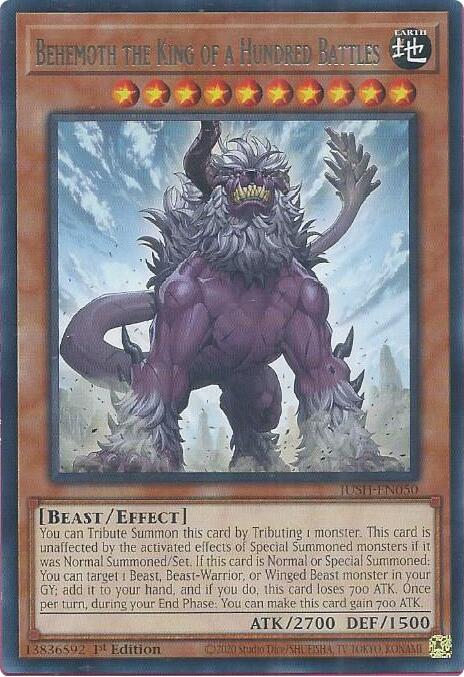 Behemoth the King of a Hundred Battles [JUSH-EN050] Rare | Shuffle n Cut Hobbies & Games