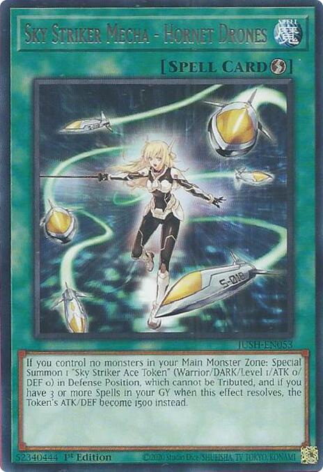 Sky Striker Mecha - Hornet Drones [JUSH-EN053] Rare | Shuffle n Cut Hobbies & Games