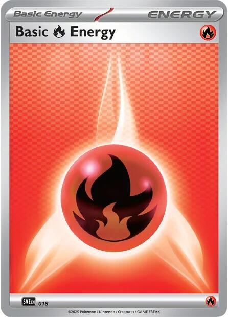 Basic Fire Energy (018) [Scarlet & Violet: Black Bolt] | Shuffle n Cut Hobbies & Games