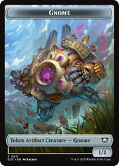 Gnome // Golem (0014) Double-Sided Token [Edge of Eternities Commander Tokens] | Shuffle n Cut Hobbies & Games