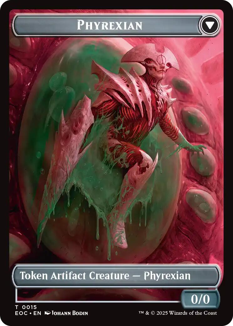Incubator // Phyrexian Double-Sided Token [Edge of Eternities Commander Tokens] | Shuffle n Cut Hobbies & Games