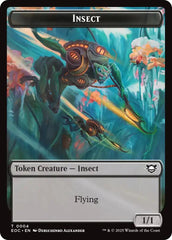 Insect // Elemental (0007) Double-Sided Token [Edge of Eternities Commander Tokens] | Shuffle n Cut Hobbies & Games