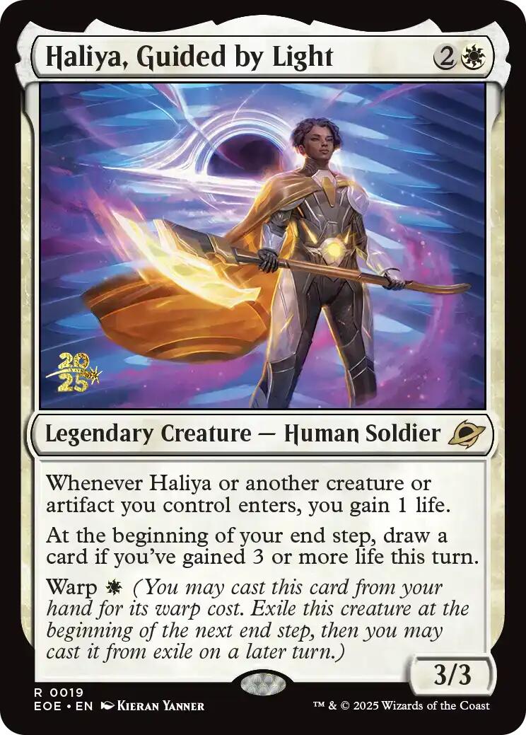 Haliya, Guided by Light [Edge of Eternities Prerelease Promos] | Shuffle n Cut Hobbies & Games