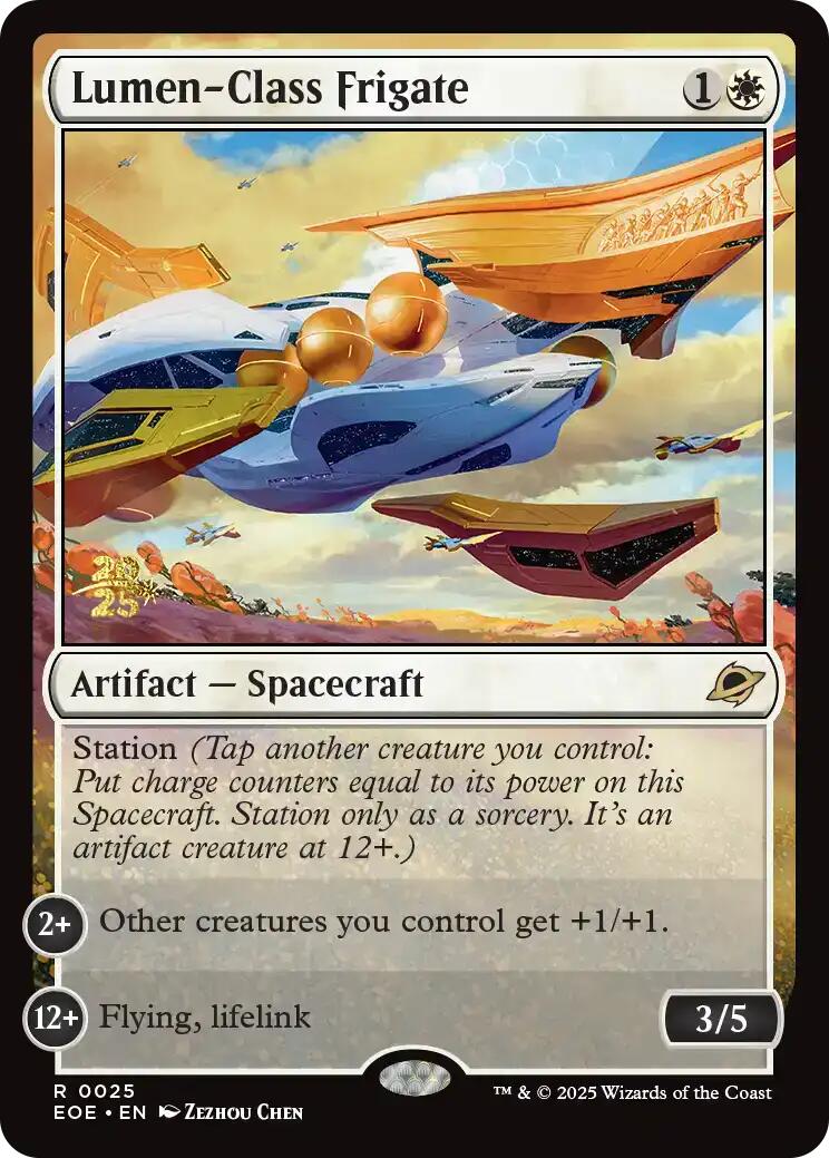 Lumen-Class Frigate [Edge of Eternities Prerelease Promos] | Shuffle n Cut Hobbies & Games