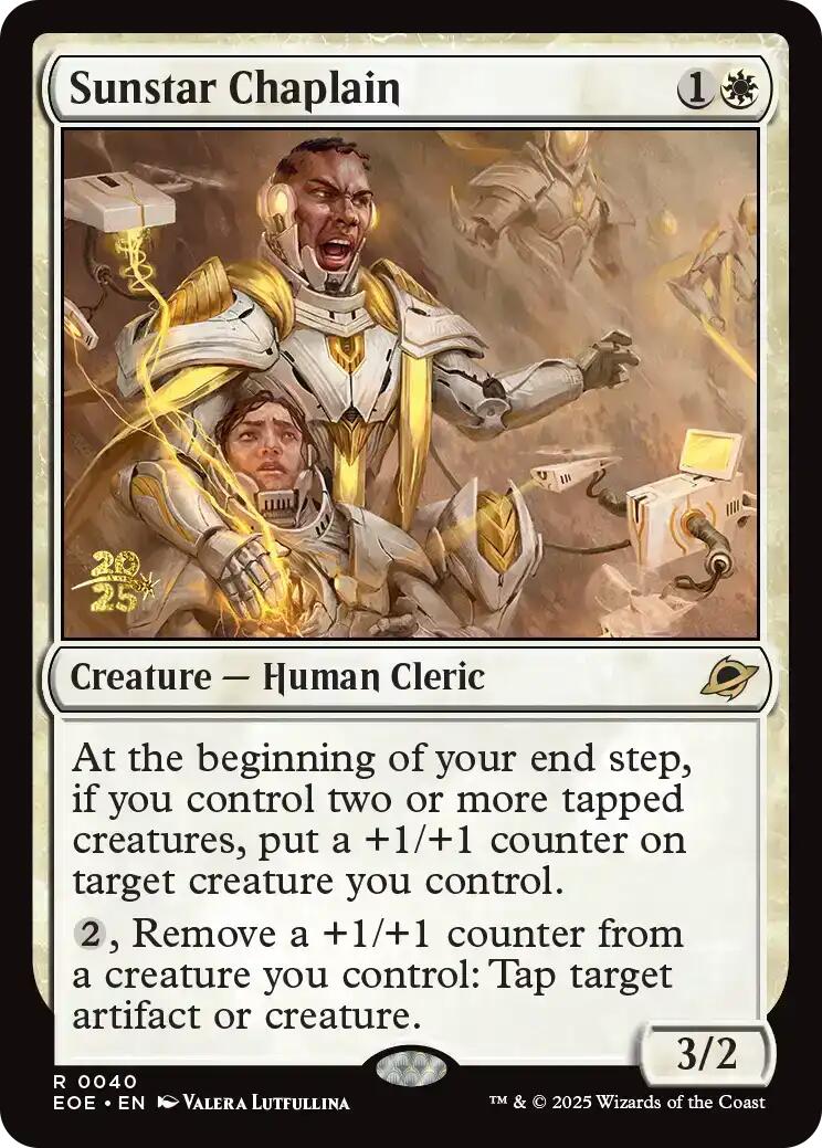 Sunstar Chaplain [Edge of Eternities Prerelease Promos] | Shuffle n Cut Hobbies & Games