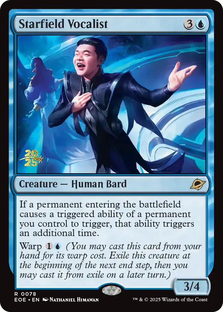 Starfield Vocalist [Edge of Eternities Prerelease Promos] | Shuffle n Cut Hobbies & Games