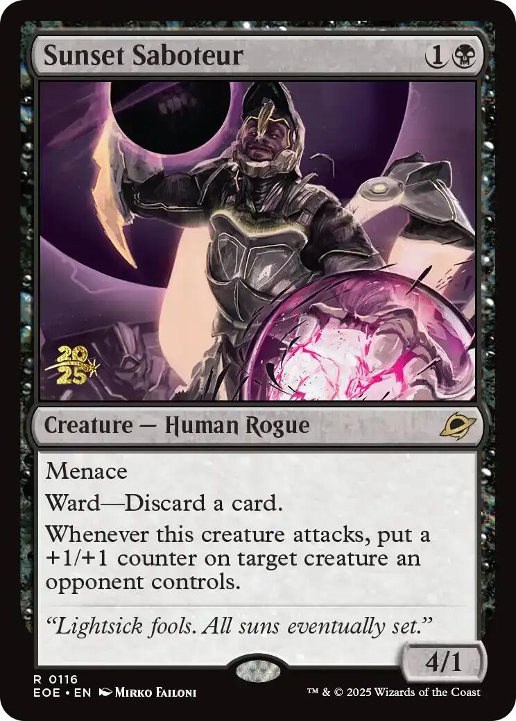 Sunset Saboteur [Edge of Eternities Prerelease Promos] | Shuffle n Cut Hobbies & Games