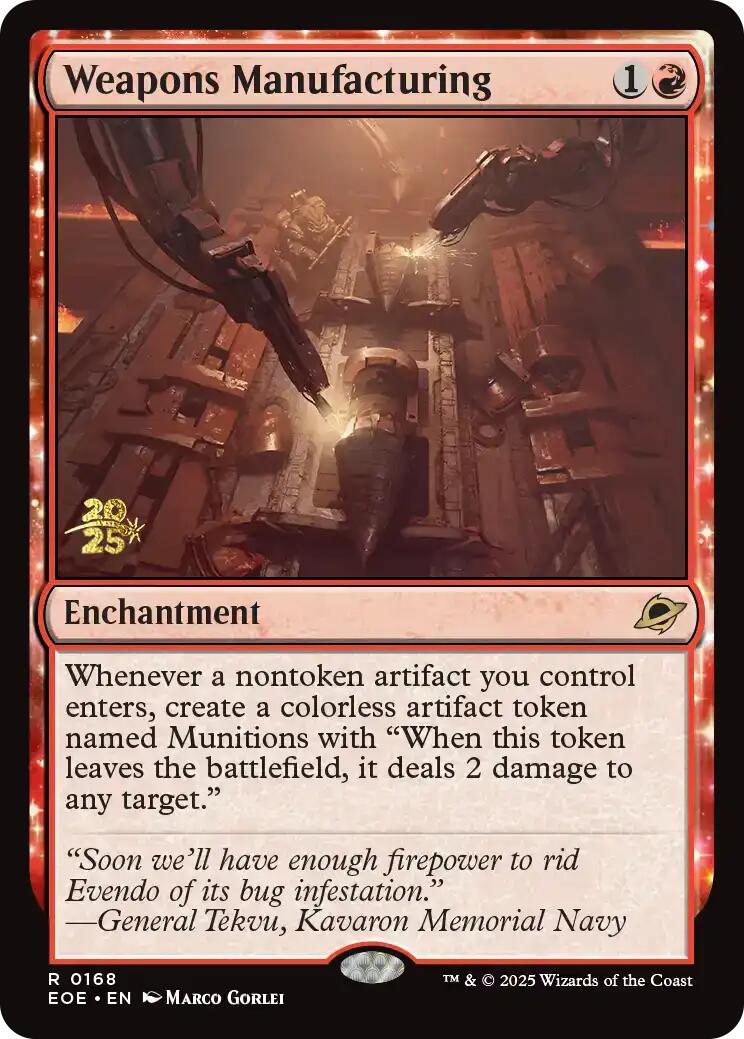 Weapons Manufacturing [Edge of Eternities Prerelease Promos] | Shuffle n Cut Hobbies & Games