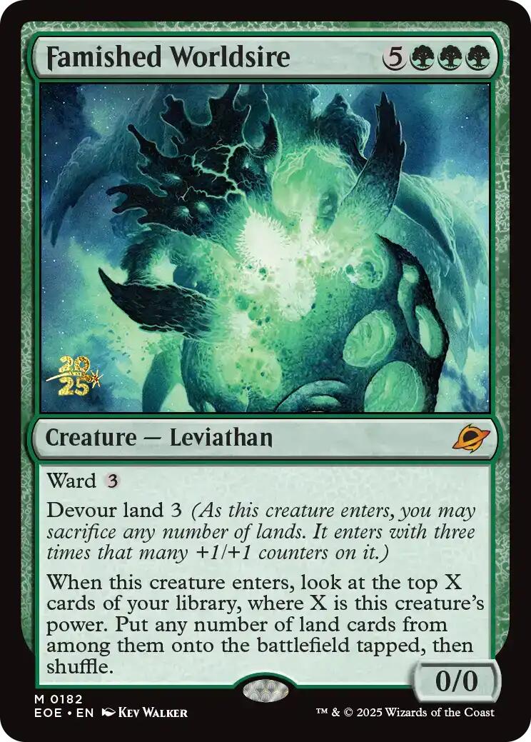 Famished Worldsire [Edge of Eternities Prerelease Promos] | Shuffle n Cut Hobbies & Games