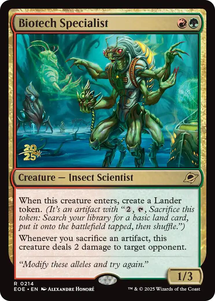 Biotech Specialist [Edge of Eternities Prerelease Promos] | Shuffle n Cut Hobbies & Games