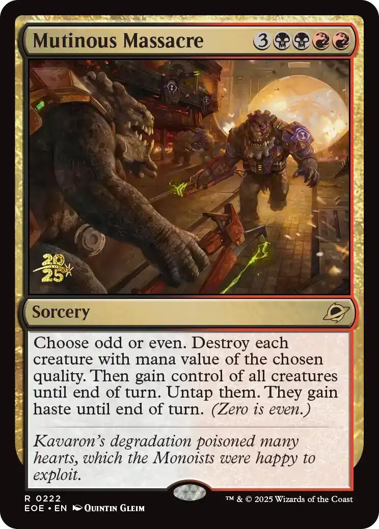 Mutinous Massacre [Edge of Eternities Prerelease Promos] | Shuffle n Cut Hobbies & Games