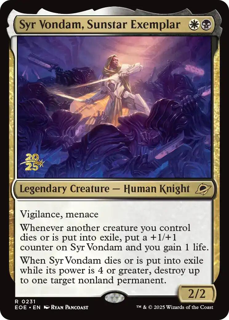Syr Vondam, Sunstar Exemplar [Edge of Eternities Prerelease Promos] | Shuffle n Cut Hobbies & Games