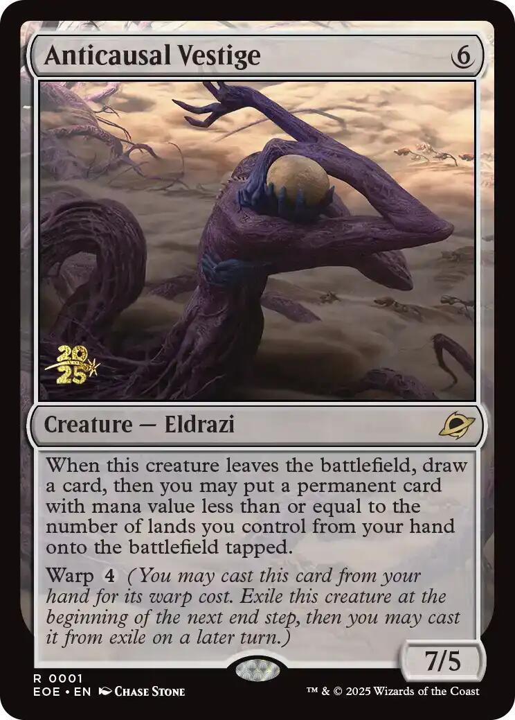 Anticausal Vestige [Edge of Eternities Prerelease Promos] | Shuffle n Cut Hobbies & Games