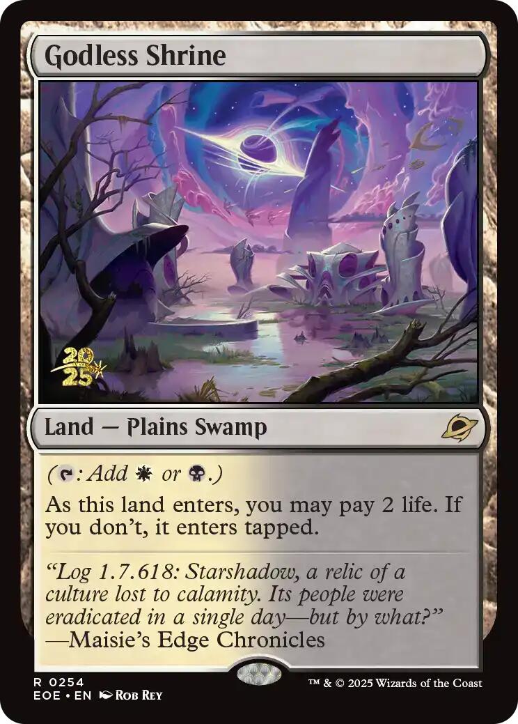 Godless Shrine [Edge of Eternities Prerelease Promos] | Shuffle n Cut Hobbies & Games
