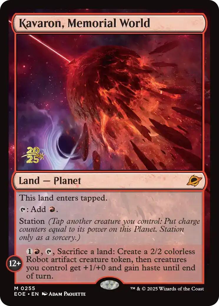 Kavaron, Memorial World [Edge of Eternities Prerelease Promos] | Shuffle n Cut Hobbies & Games