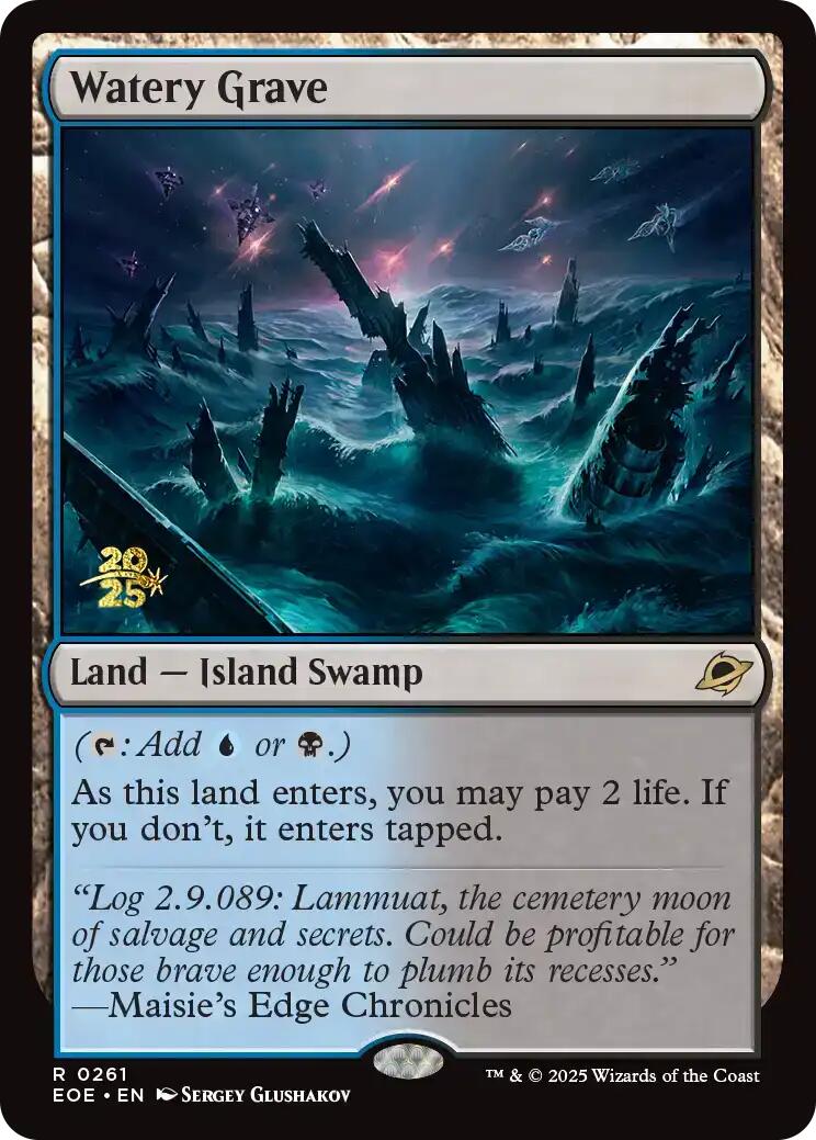 Watery Grave [Edge of Eternities Prerelease Promos] | Shuffle n Cut Hobbies & Games