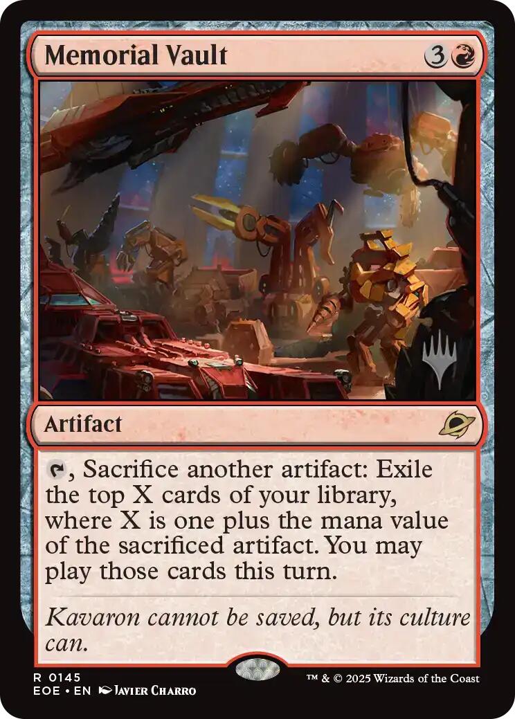Memorial Vault [Edge of Eternities Promo Pack] | Shuffle n Cut Hobbies & Games