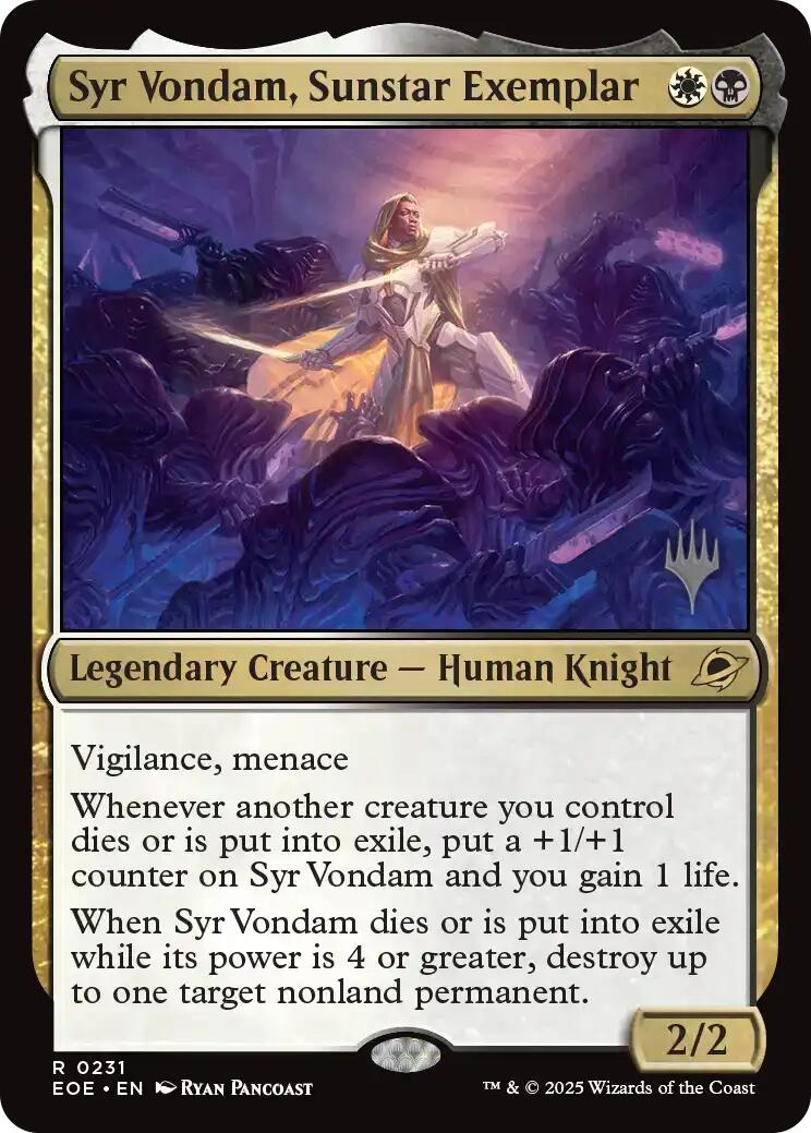 Syr Vondam, Sunstar Exemplar [Edge of Eternities Promo Pack] | Shuffle n Cut Hobbies & Games