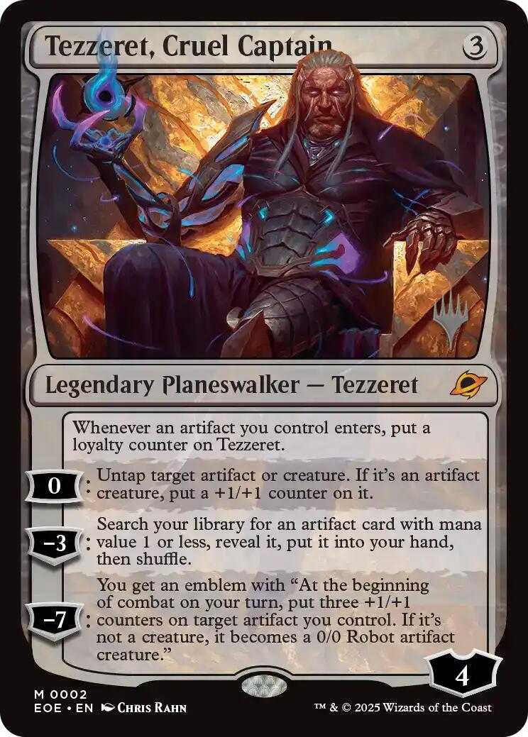 Tezzeret, Cruel Captain [Edge of Eternities Promo Pack] | Shuffle n Cut Hobbies & Games