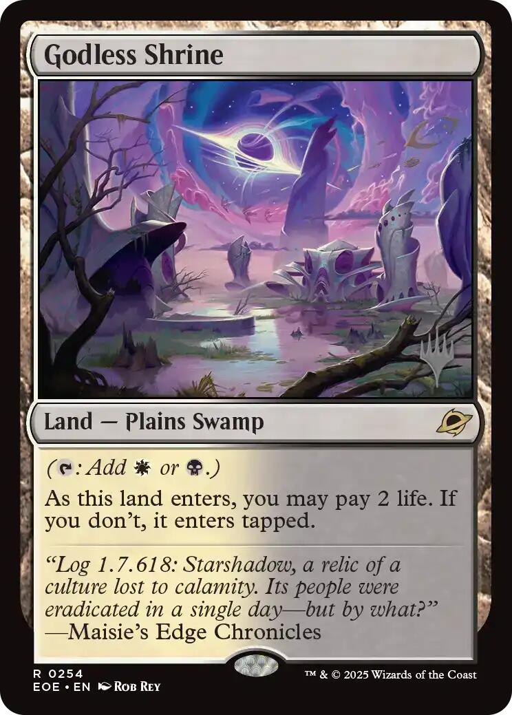 Godless Shrine [Edge of Eternities Promo Pack] | Shuffle n Cut Hobbies & Games