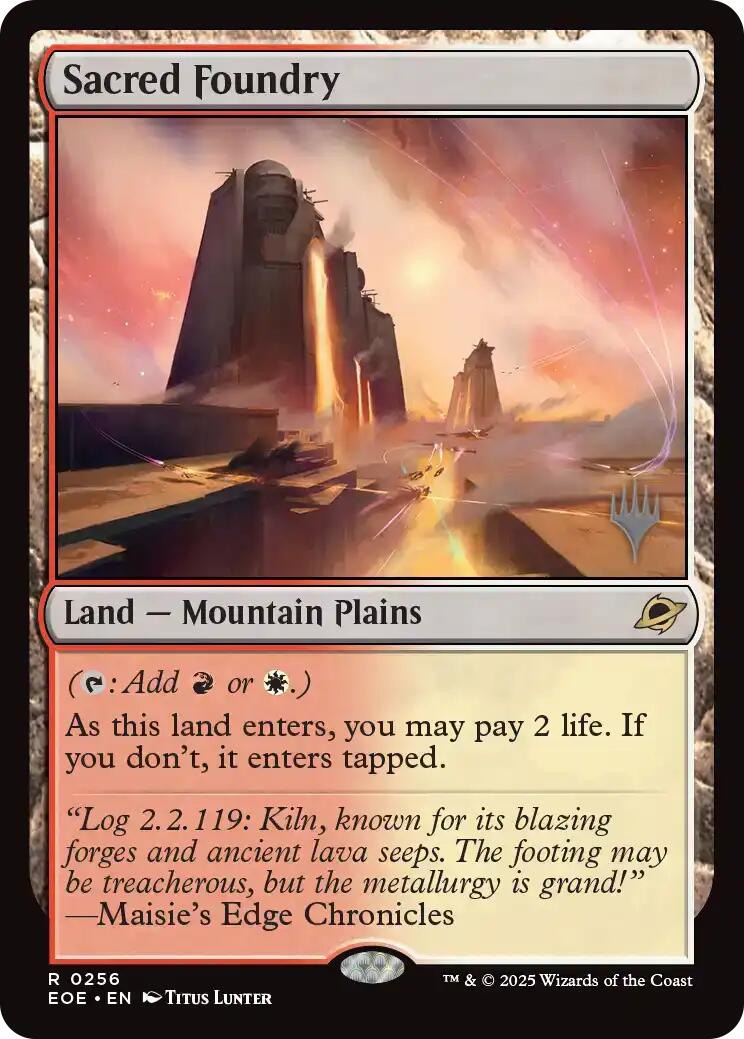 Sacred Foundry [Edge of Eternities Promo Pack] | Shuffle n Cut Hobbies & Games