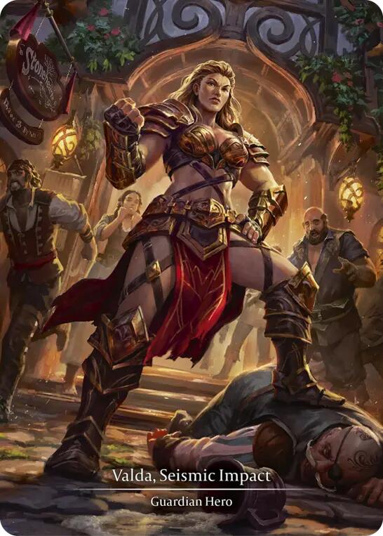 Valda, Seismic Impact (Marvel Cold Foil) [MPG001] (Mastery Pack Guardian)  Cold Foil | Shuffle n Cut Hobbies & Games