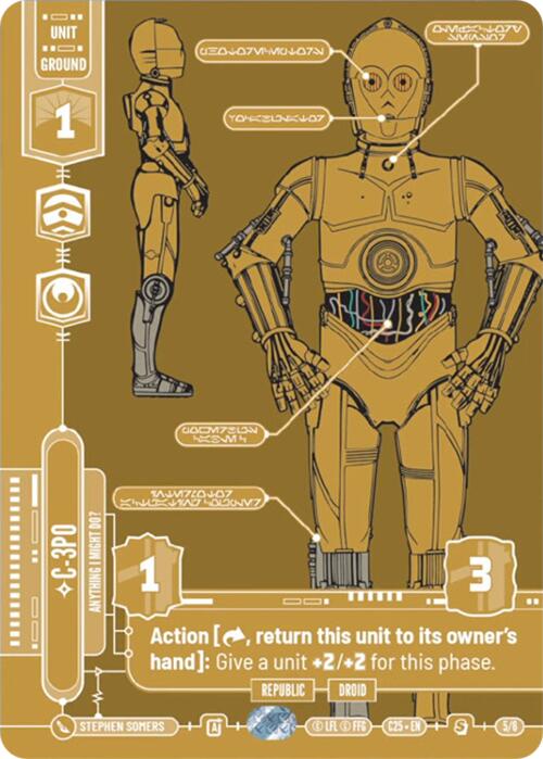 C-3PO (5/6) - Anything I Might Do? (5/6) [2025 Convention Exclusive] | Shuffle n Cut Hobbies & Games